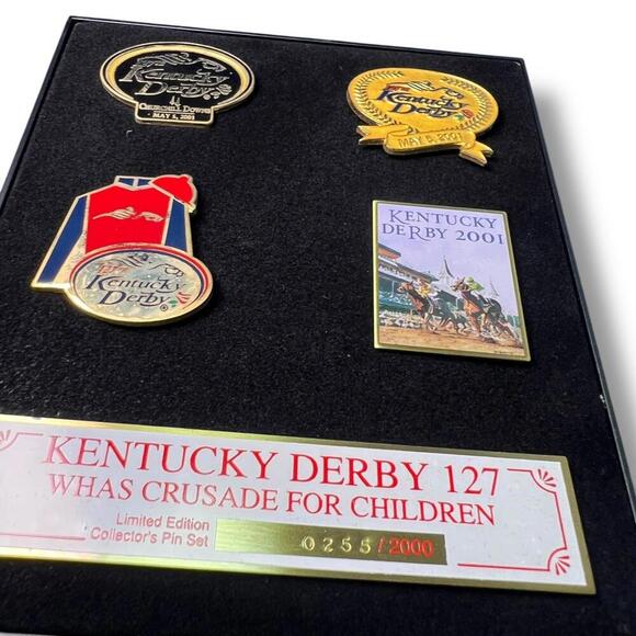 Kentucky Derby 127 Pin Set 2001 WHAS Crusade for Children Limited Edition 0255 - Picture 6 of 6